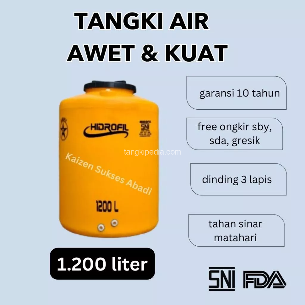  toko supplier jual tandon tangki toren air atas rumah plastik merek hidrofil 270 250 200 350 300 320 550 500 600 650 700 1100 1000 1200 2200 2000 3300 3000 5300 5000 5500 liter anti lumut kualitas penguin mpoin termurah terdekat di surabaya sidoarjo gresik jawa timur tengah barat jabodetabek 