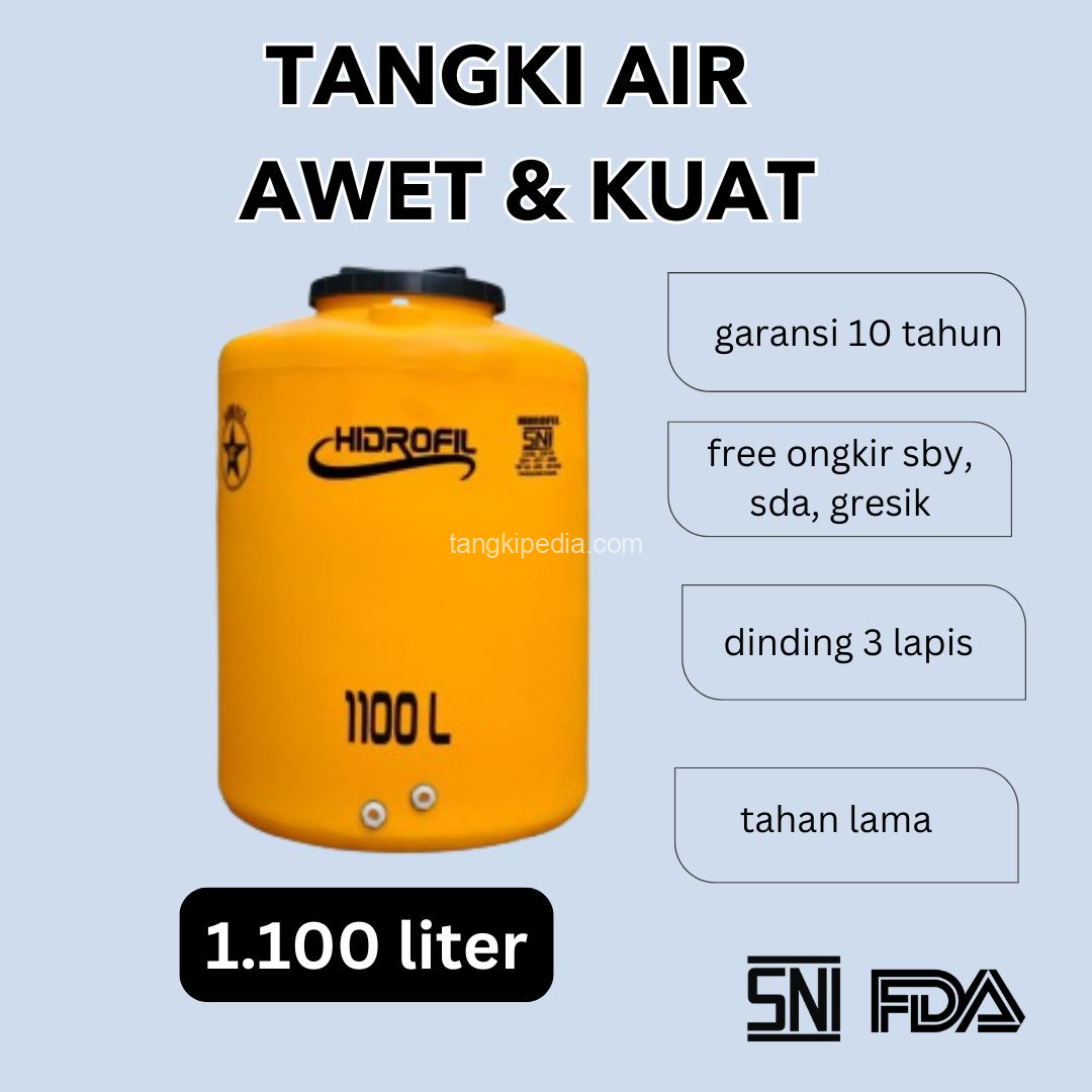  toko supplier jual tandon tangki toren air atas rumah plastik merek hidrofil 270 250 200 350 300 320 550 500 600 650 700 1100 1000 1200 2200 2000 3300 3000 5300 5000 5500 liter anti lumut kualitas penguin mpoin termurah terdekat di surabaya sidoarjo gresik jawa timur tengah barat jabodetabek 