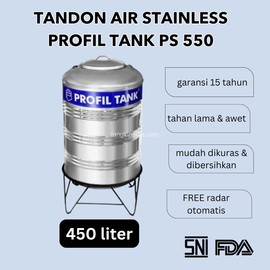 toko supplier jual tandon tangki toren air atas rumah stainless stenlis steel merek profil tank ps 280 200 250 550 500 600 450 700 600 1100 900 800 1500 1200 1300 3300 2200 2000 600 8000 5000 liter termurah terdekat di surabaya sidoarjo gresik jawa timur